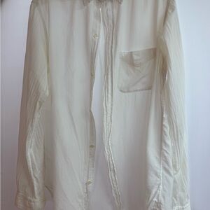 Current/Elliott Cream Prep School Shirt